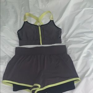 Fabletics Sports Bra + Short Set